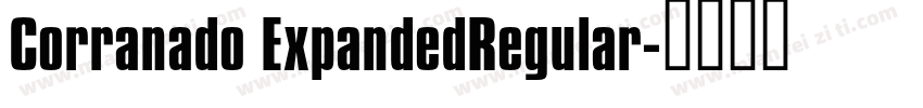 Corranado ExpandedRegular字体转换